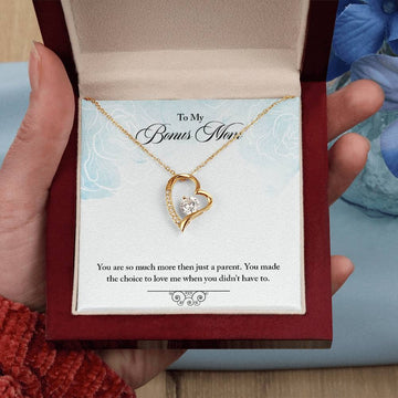 Cherished Heart: The Forever Love Necklace for Your Bonus Mom