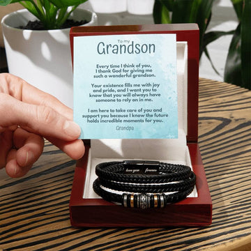 Everlasting Bond: The Personalized Men's 'Love You Forever' Bracelet