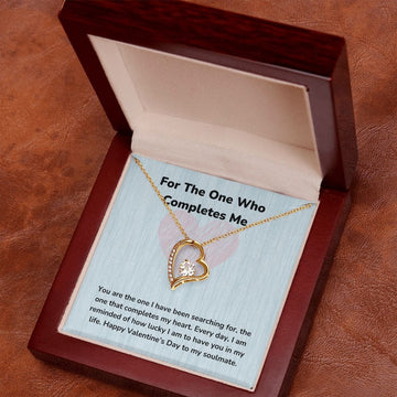 For The One Who Completes Me - Forever Love Necklace -