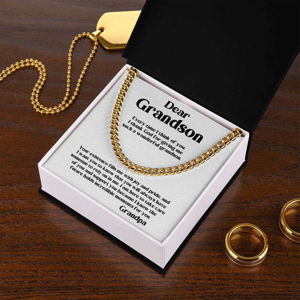 Grandbond: The Ultimate Cuban Link Chain - A Timeless Symbol of Love & Legacy from Grandpa or Grandma