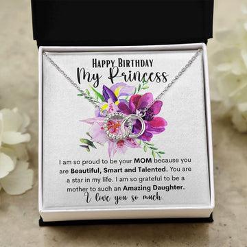 Happy Birthday My Princess - The Perfect Pair Necklace for a daughter.