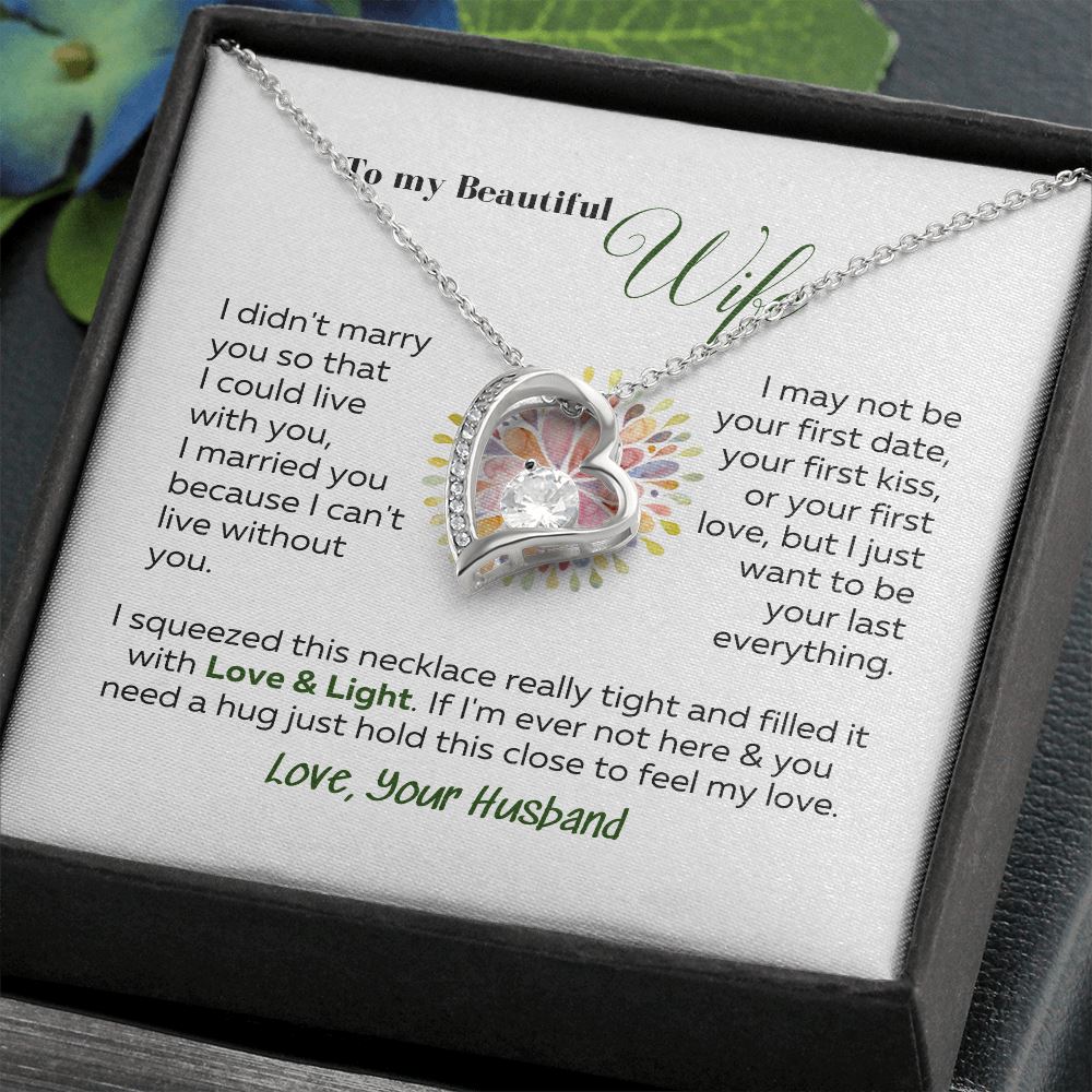 To my Beautiful Wife - Forever Love Necklace