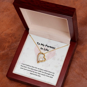 To My Partner In Life - Forever Love Necklace -