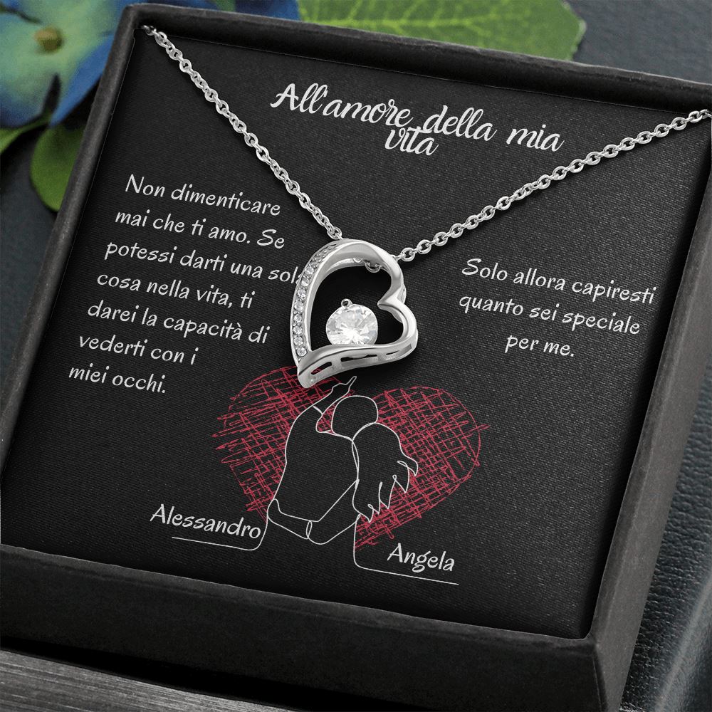 To The LOVE of My Life - Forever Love Necklace - Italian