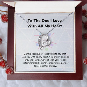 To The One I Love With All My Heart - Forever Love Necklace -